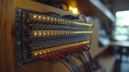 Illuminated Server Rack: A Technological Marvel
