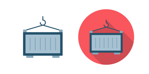 Canvas Print - container vector icon