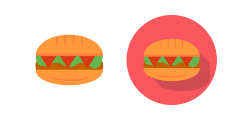 Canvas Print - sandwich vector icon