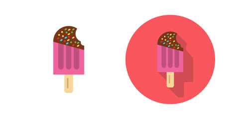 Canvas Print - ice cream vector icon