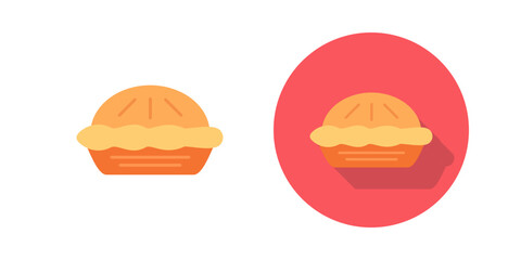 Canvas Print - pie vector icon