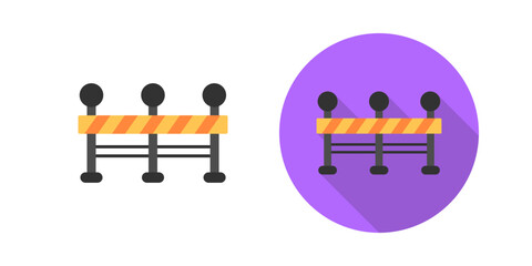 Canvas Print - roadblock vector icon