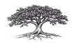 © id - Majestic illustration of a mature tree's robust form.