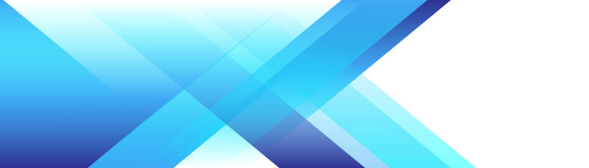 Wall Mural - blue geometric on white background geometric shapes element business template design