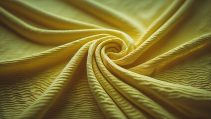 Yellow texture of sports clothing fabric up close