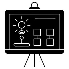 Wall Mural - vector illustration set shows a computer board icon and a blackboard with a key symbol, useful for w