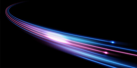 Wall Mural - beautiful light speed line background on black background abstract design vector illustration