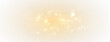 © ALLA - Golden Christmas sparkle with glowing glitter, festive flare, and magic particles. Transparent PNG vector for holiday card, bright background, or elegant winter celebration.
