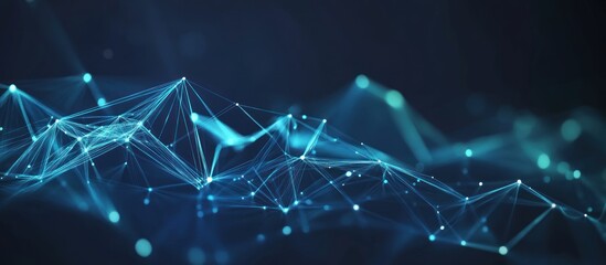 Abstract Digital Landscape: Network Connection Visualization