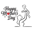 © Nowrose - Cute Mother’s Day Greeting Card Design – Vector EPS