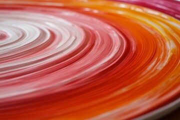 Leinwandbilder - Bright circular patterns in bold colors showcase sharp contrasts and dynamic lines, enhancing the energetic feel with an inviting white space on the right