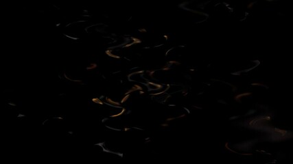 Loop dark watercolor water puddle wavy abstract composition.