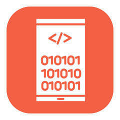 Mobile Coding Icon