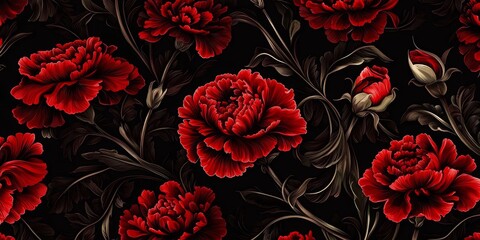 artistic representation of retro floral designs