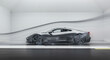 © WAFIQ - Streamlined aerodynamics: Silver sports car undergoes wind tunnel evaluation