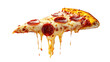 © Art.disini - Flying pizza slice isolated on transparent background.