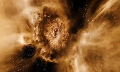 Wall Mural - Stars streak through a hyper realistic galaxy backdrop in fast motion made with Generative AI technology