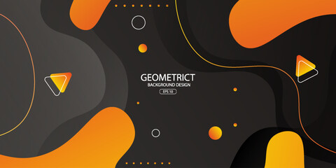 Wall Mural - modern graphic element with background abstract geometric shapes. gradient dynamic abstract composit