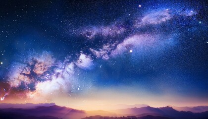 night sky universe filled with stars nebula and galaxy abstract background