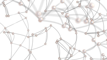 Abstract Network with Pearls and Lines