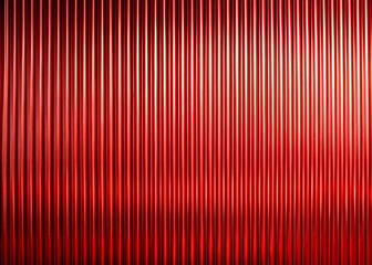 Wall Mural - red ribbed glass texture for banner, wallpaper, template, print.