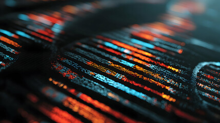 Abstract visualization of structured data with luminous lines forming intricate patterns and complex shapes