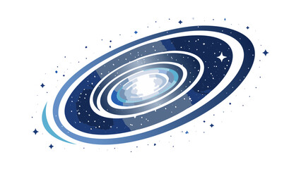 Wall Mural - vectorized galaxy and cosmic art
