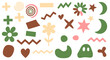 © Rizki - Abstract Shapes Flowers Stars Moons and Geometric Patterns Clipart
