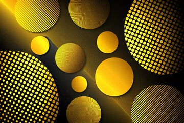 Wall Mural - abstract yellow circle texture silhouette photography background
