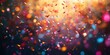 © Georg - Colorful confetti falling through the air at a festive celebration with bright lights and an energetic atmosphere