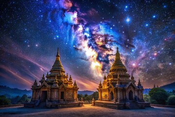 Wall Mural - Celestial Vault: Secure Cosmic Treasures - Low Light Astrophotography