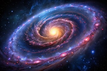 Wall Mural - Cosmic Swirl: Long Exposure Galaxy Photography - Starry Night Sky