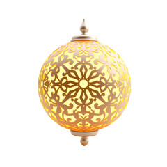 Aufkleber - Luminous Orb, Intricate Design. Glowing Sphere With Detailed Patterns, Isolated On White. Perfect For Abstract Backgrounds, Technology Visuals. A Captivating 3d Render.