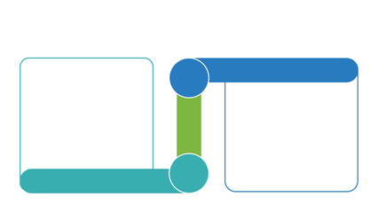 Wall Mural - current vs future state infographic vector fully editable.