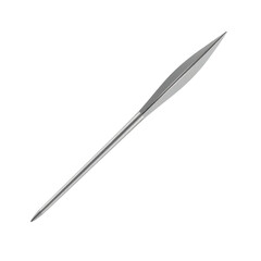 Aufkleber - Sleek Javelin Design, Precision Throwing Tool. Aerodynamic Sport Equipment Ready For Competition. White Background. Isolated. Sport. Object