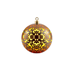 Aufkleber - Luminous Orb Design, Glowing Sphere Art. Intricate 3d Render, Energy Ball Concept. Isolated On White, Minimalist Background. Perfect For Design Projects, Creative Visuals, And Abstract Artwork.