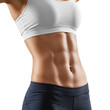 © Nahid - Fitness model showing abs on transparent background