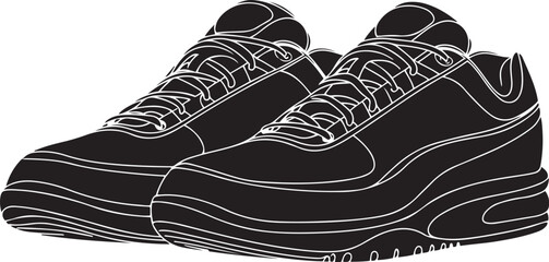 Wall Mural - minimal black continuous line art drawing style representation of an undefined object in a modern ab