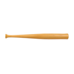 Fototapete - Polished Wooden Baseball Bat, A Symbol Of Sport And Recreation. Isolated On A White Background It's Perfect For Layouts. Use It For Backgrounds, A Classic Sporting Good. Use For Summer League
