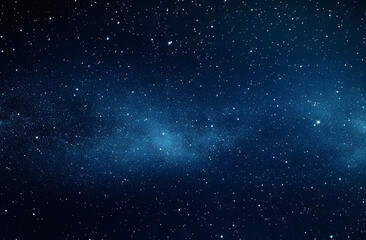 Wall Mural - A night sky filled with stars and galaxies in the outer space of the universe