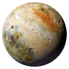 Wall Mural - Io moon isolated on a transparent background