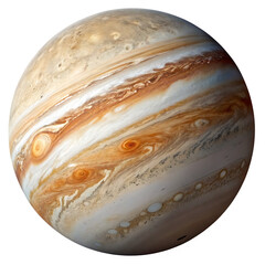 Wall Mural - Jupiter planet isolated on a transparent background