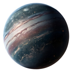 Wall Mural - Planet Nine hypothetical planet isolated on a transparent background