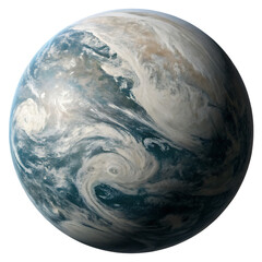 Wall Mural - Theia hypothetical planet isolated on a transparent background