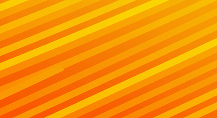Wall Mural - Dynamic diagonal stripes in warm orange and yellow gradient hues