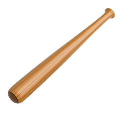 Fototapete - Baseball Bat Rendering A Detailed 3d Model, Showcasing A Smooth Texture. Single Wooden Sports Equipment, Perfect For Design Mockups. Clean Product Shot For Sports Equipment Websites.