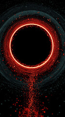 Wall Mural - A surreal digital rendering of endless outer space symbolizes infinite possibilities, futuristic exploration, and the boundless nature of human imagination and technological advancement.

