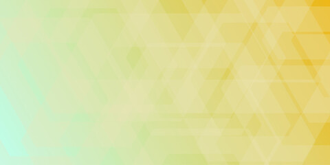 Abstract technology communication concept vector square blue yellow background.
