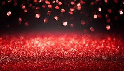 black and red abstract background with defocused glitter effect shiny and festive bokeh image with copy space