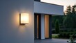 © Arfa_Media - Modern motion sensor outdoor security light illuminating contemporary home